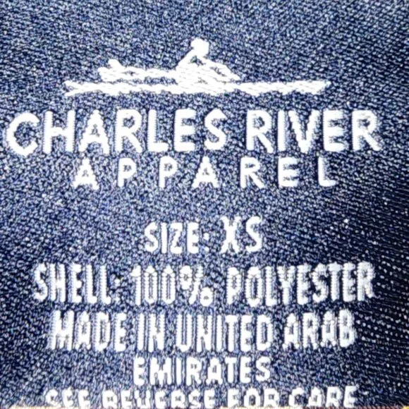 CHARLES RIVER-Jacket-X-SMALL-Men/Women-Wind/Rain-MAROON-Hooded--NWT-Unisex - Picture 14 of 15